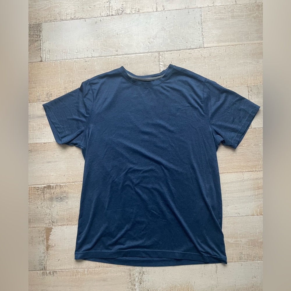 Old Navy Active Men's Navy Blue Short Sleeve Tee Active Wear Workout Gym